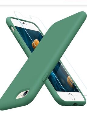 iPhone SE/SE3/8/7 Slim Silicone Case 4.7”- Acacia Green